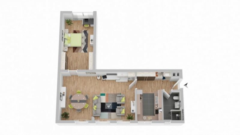 Oberndorf am Neckar Modernisierte 2-Zimmer-Wohnung mit Einbauküche in Oberndorf a. N. Wohnung mieten