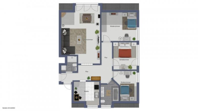 Bad Krozingen Stillvolle Dachgeschoßwohnung mit 2 Bädern
360° Besichtigung Wohnung mieten