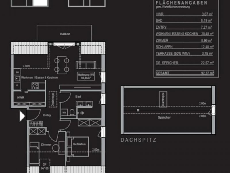 Endingen am Kaiserstuhl Neubauwohnung mit Einbauküche und Wohnraum im Speicher Wohnung mieten