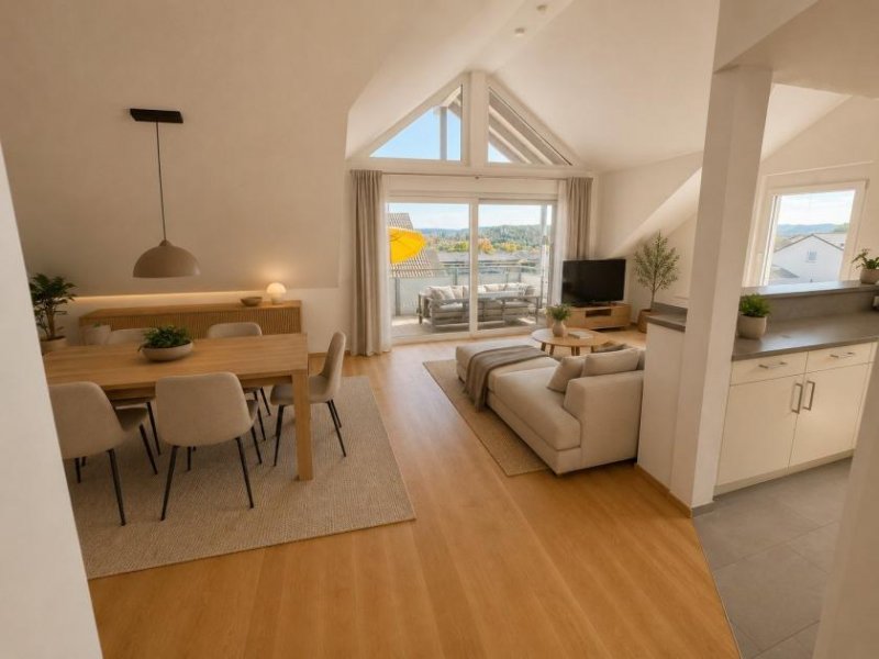 Waldshut-Tiengen Tiengen - 3 Zi. + Galerie im Dachgeschoss mit Balkon und Lift ab dem 1.11.26 zu vermieten Wohnung mieten