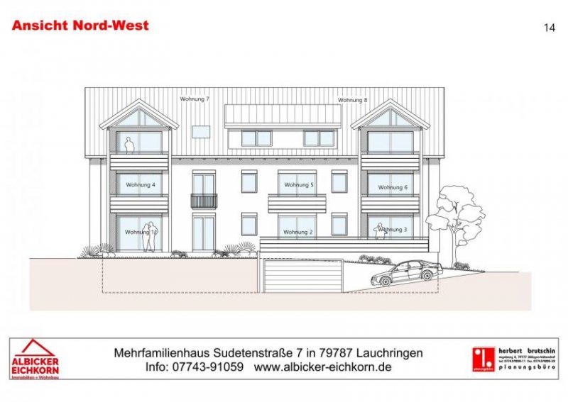 Lauchringen Erstbezug Lauchringen: 3-Zi. mit Terrasse ca. 89 m², Lift zum 1.11.26 zu vermieten Wohnung mieten
