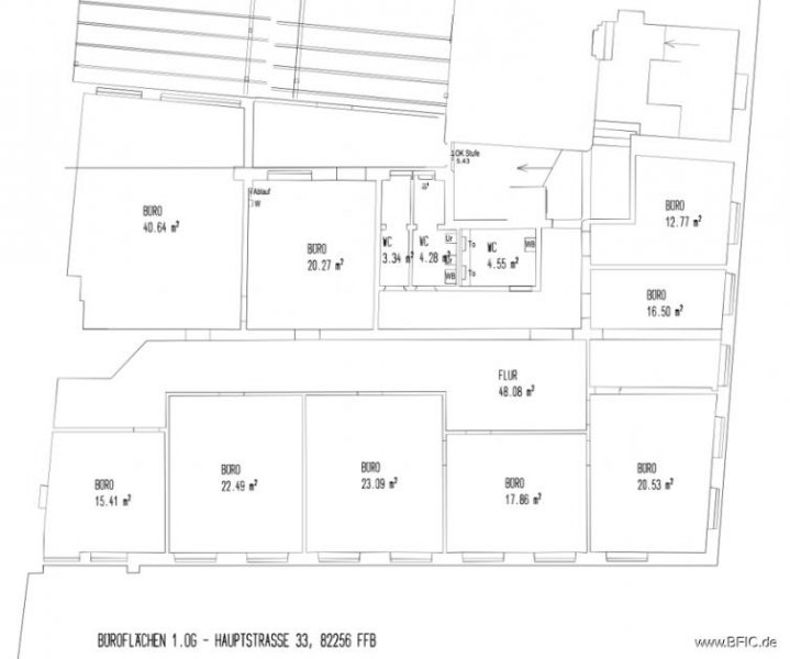 Fürstenfeldbruck zentrale Büroetage – umfassend renoviert! - in Toplage FFB Gewerbe mieten