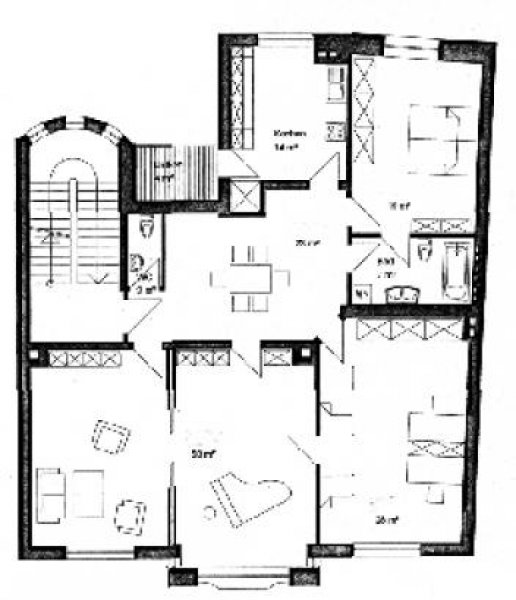 Nürnberg (Schoppershof) N-Schoppershof: 4-Zi-Jugendstil-Büro (3. OG oh. Lift) - PROVISIONSFREI Gewerbe mieten
