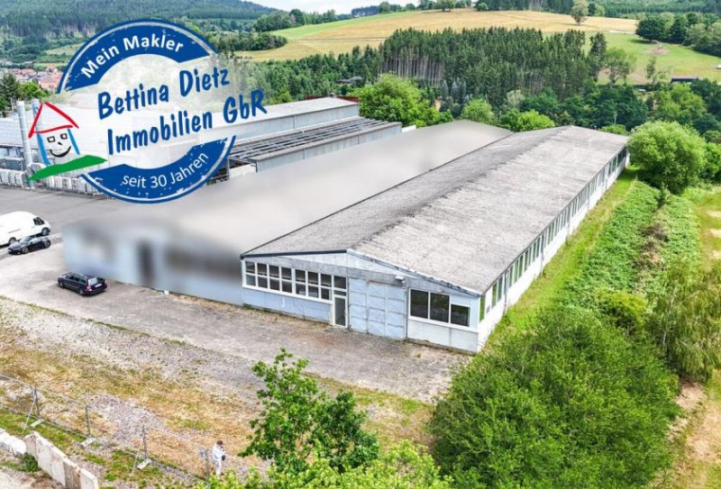 Aura im Sinngrund DIETZ: 700m² Kaltlagerhalle mit Büroraum und WC - mit 200 m² Außenfläche optional anmietbar Gewerbe mieten