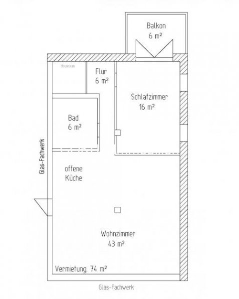 Schmalkalden Charmantes Fachwerk am Fluss - helle 2‑Zimmer‑Wohnung mit Balkon, Parkett & Stellplatz Wohnung mieten