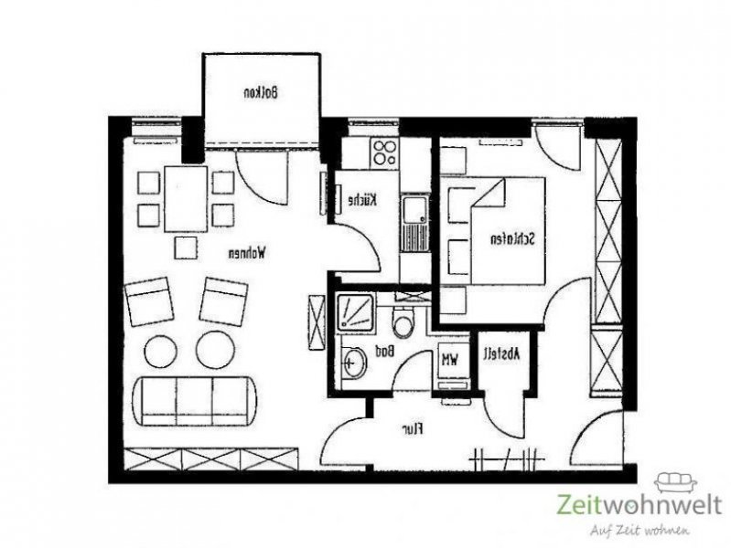 Meiningen (12536_79) MGN: bezugsfertig neu renovierte Wohnung im Hochparterre mit Balkon in der Heinrich-Heine-Straße Wohnung mieten