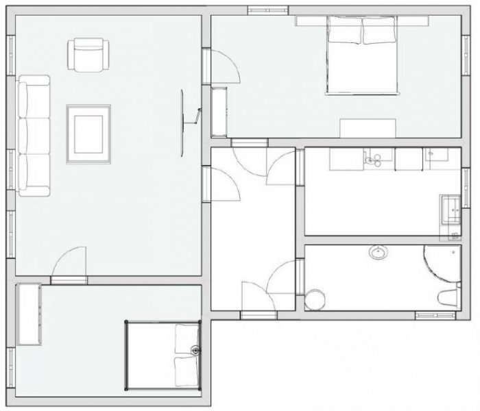 Gotha Oben wohnen. Zentral leben. Dachgeschosswohnung in Gotha. Wohnung mieten