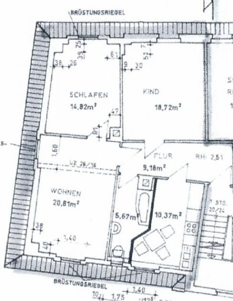 Gotha schöne praktische 3 Zimmer Wohnung Wohnung mieten