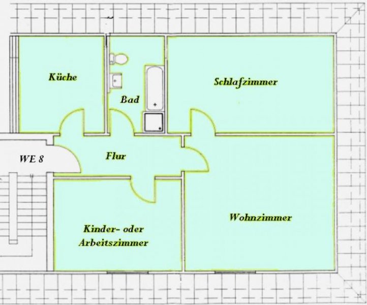 Gotha Von oben über Gothas Altstadt blicken Wohnung mieten