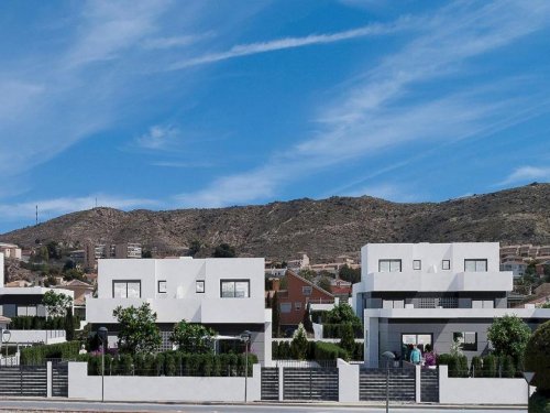 Busot Immobilien Neubau-Doppelhaushälften in idyllischem Ort Costa Blanca Nord Haus kaufen
