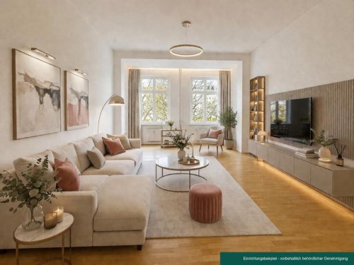 Berlin Immo Attraktive 3-Zimmer Altbauwohnung 
mit offener Wohnküche und Balkon 
-Friedrichshain- Wohnung kaufen