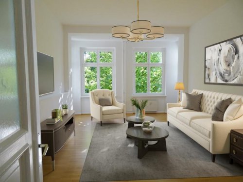 Berlin 4-Zimmer Wohnung Attraktive 3,5-Zimmer Altbauwohnung 
mit offener Wohnküche und Balkon 
-Friedrichshain- Wohnung kaufen