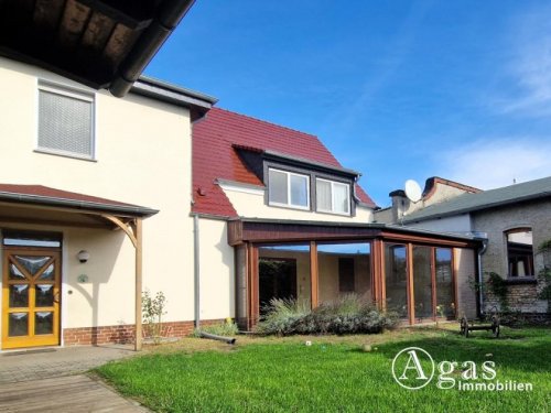 Küstriner Vorland Teure Häuser Vielseitiges Anwesen: Wohnhaus mit Wintergarten, großer Werkstatt (ca. 350 m²) und Doppelgarage Haus kaufen