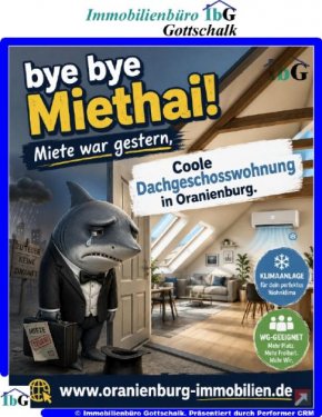 Oranienburg Wohnungen # Dachgeschoßwohnung in Oranienburg zur Eigennutzung oder Neuvermietung 3 Zimmer # Wohnung kaufen