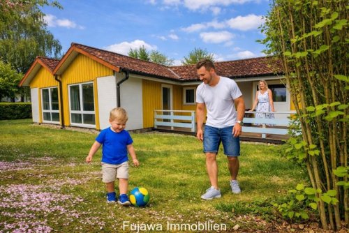 Mirow Günstiges Haus Meerzeit an der Seenplatte: Ferienhaus in absoluter Bestlage im Ferienpark Mirow Haus kaufen