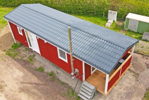 Lindholz Häuser von Privat Tiny House - EH55 Schwedenhaus zwischen den Hansestädten Rostock und Greifswald Haus kaufen