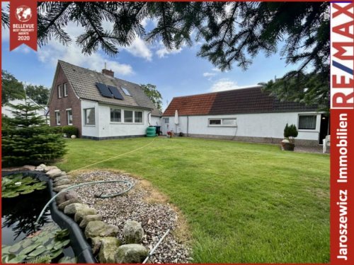 Jemgum Immobilien Kreatives Wohnen: Charmantes Einfamilienhaus mit Atelier, Werkstatt und angenehmer Atmosphäre in Jemgum Haus kaufen