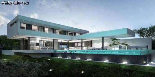 Marbella Wohnungen HDA-immo.eu: Großraum Bauhausstil Luxus Villa mit 4 SZ (ohne Grundstück) Haus kaufen