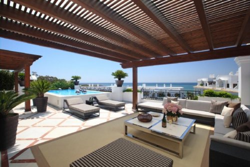 Estepona Wohnungen im Erdgeschoss Luxus-Residenz in erster Meereslinie mit Blick auf Gibralta Wohnung kaufen