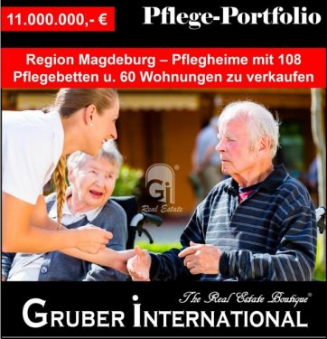 Magdeburg Gewerbe Region Magdeburg - Pflege-Portfolio mit 108 Pflegeplätzen und 60 seniorengerechte Wohnungen zu verkaufen Gewerbe kaufen
