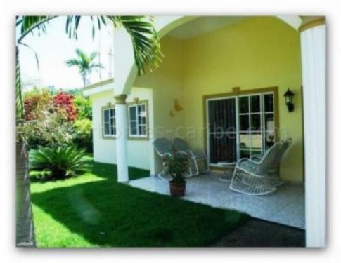Sabaneta/Dominikanische Republik Immobilienportal Sabaneta de Yasica: Ansprechende eingeschossige Villa im karibischen Stil. Haus kaufen