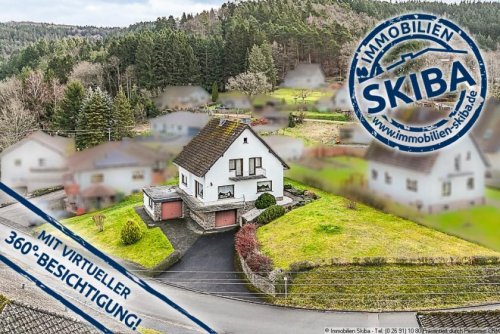 Müsch Inserate von Häusern Erhöhte Lage: Gepflegtes Wohnhaus mit Aussicht und zwei Garagen Haus kaufen