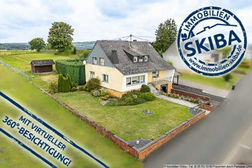 Höchstberg Haus Ortsrandlage: Einfamilienhaus mit großem, ebenem Garten und Garage in der Vulkaneifel, Nähe Ulmen Haus kaufen