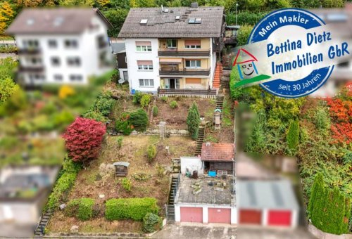 Bad Soden-Salmünster Immobilien DIETZ: 2 bis 3 Familienhaus mit schönem Blick, Doppelgarage in Waldrandlage! 1 Wohneinheit frei! Haus kaufen
