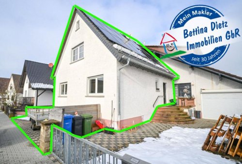 Groß-Umstadt Suche Immobilie DIETZ: Bezahlbares modernisiertes EFH mit Garage - PV - Klima - Wärmepumpe in Kleestadt! Haus kaufen
