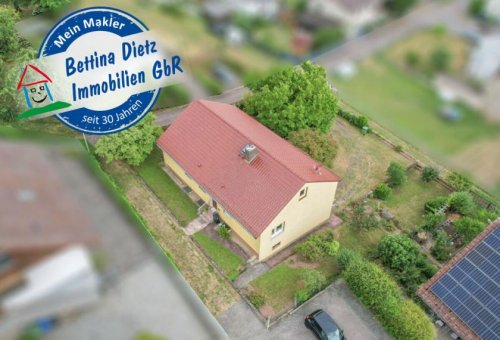 Groß-Umstadt Teure Häuser DIETZ: Gepflegter Bungalow mit Garten, Garage und Keller in herrlicher Lage von Wiebelsbach! Haus kaufen
