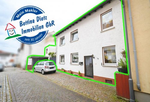Groß-Umstadt Immobilien DIETZ: Gepflegtes Einfamilienhaus mit Nebengebäude, Keller und Stellplatzfläche in Groß-Umstadt! Haus kaufen