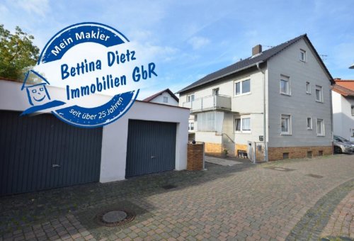 Babenhausen Hausangebote DIETZ: 1-2-FH mit Doppelgarage in Babenhausen OT Langstadt! Neue Öl-Brennwertanlage! Haus kaufen