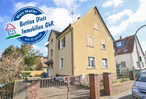 Babenhausen Immobilien DIETZ: 2-Familienhaus mit ausgebautem Dachgeschoss - Zentrale Lage im Mischgebiet von Babenhausen! Haus kaufen