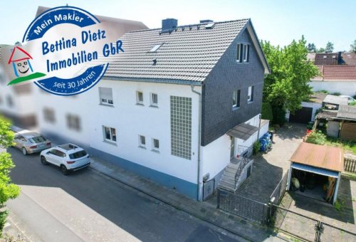 Babenhausen Haus DIETZ: Gut geschnittenes 2-Familienhaus mit Garten, Garage und Nebengebäude in Babenhausen Langstadt Haus kaufen
