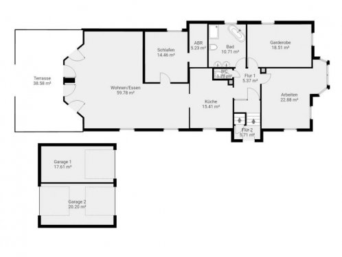 Babenhausen WRS Immobilien - Babenhausen - Großer Garten mit Zweifamilienhaus + Doppelgarage - ruhige Lage Haus kaufen