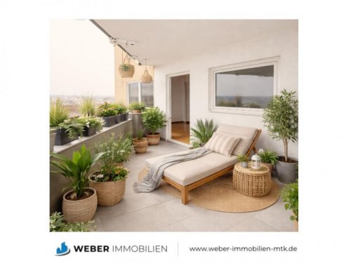 Hattersheim am Main 3-Zimmer Wohnung ++ 12.OG mit grandiosem Weitblick, ZWEI Balkonen und sep. Einzelgarage ++ Wohnung kaufen