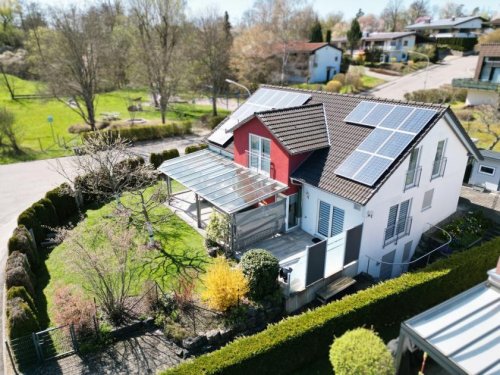 Mössingen Häuser Modernes Einfamilienhaus KFW60 mit Garten, zwei Terrassen und Einliegerwohnung in Mössingen-Belsen Haus kaufen
