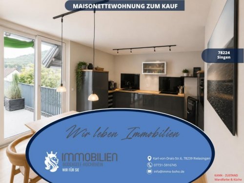 Singen (Hohentwiel) Wohnung Altbau Hochwertige Maisonette mit Loftfeeling, Design-Elementen & Panorama Sonnenterrasse Wohnung kaufen