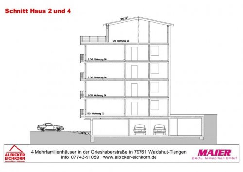 Waldshut-Tiengen Immobilien Neubau Waldshut - 3,0 Zimmerwohnung Obergeschoss 3 mit Lift Wohnung kaufen