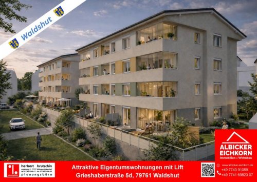 Waldshut-Tiengen Wohnungsanzeigen Neubau Waldshut - 3,0 Zimmerwohnung Erdgeschoss mit Lift Wohnung kaufen