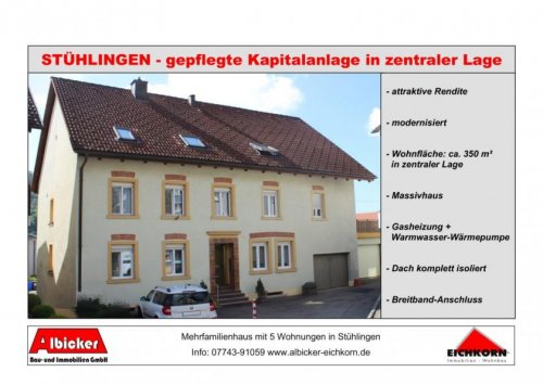 Stühlingen Immobilien Inserate Gepflegte Kapitalanlage: MFH mit 5 Wohnungen in zentraler Lage Haus kaufen