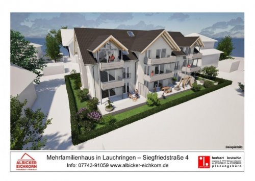 Lauchringen Günstige Wohnungen Grenznah 3 Zi. EG mit Terrasse ca. 79 m² - Wohnung 2 - Siegfriedstr. 4, 79787 Lauchringen - Neubau KFW40 Wohnung kaufen