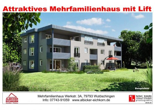Wutöschingen Etagenwohnung 3 Zi. EG mit Terrasse ca. 97 m² - Wohnung 3 - Werkstraße 3a, 79793 Wutöschingen - Neubau Wohnung kaufen