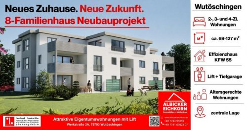 Wutöschingen Suche Immobilie 4 Zi. DG Penthouse mit Dachterrasse ca. 127 m² - Wohnung 7 - Werkstraße 3a, 79793 Wutöschingen - Neubau Wohnung kaufen