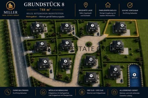 Hitzhofen Grundstück Exklusives Baugrundstück in Hitzhofen-Hofstetten - Exklusivität beginnt mit dem richtigen Grundstück! Grundstück kaufen