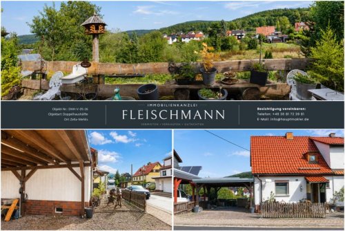 Zella-Mehlis Günstiges Haus Gepflegte Doppelhaushälfte mit großer Terrasse und Carport in Zella-Mehlis Haus kaufen