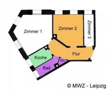 Leipzig Wohnungen Gäste-Zimmer in saniertem Altbau, verkehrsgünstige Lage, Bad mit Wanne, vollmöbliert Wohnung mieten