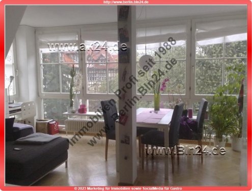 Berlin Immobilien Mietwohnung - Dachgeschoss in Lichterfelde - teilmöbliert - Abstand Wohnung mieten