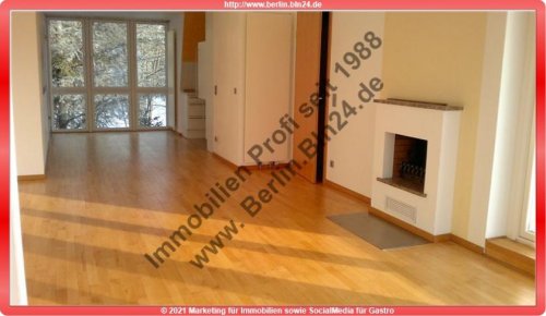 Berlin Immobilien Mietwohnung - Süd-West-Terrasse + Kamin + Tiefgarrage Wohnung mieten