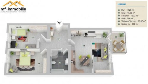 Mariental Teure Wohnungen 3 Zimmer-Wohnung in Mariental mit Balkon Wohnung mieten